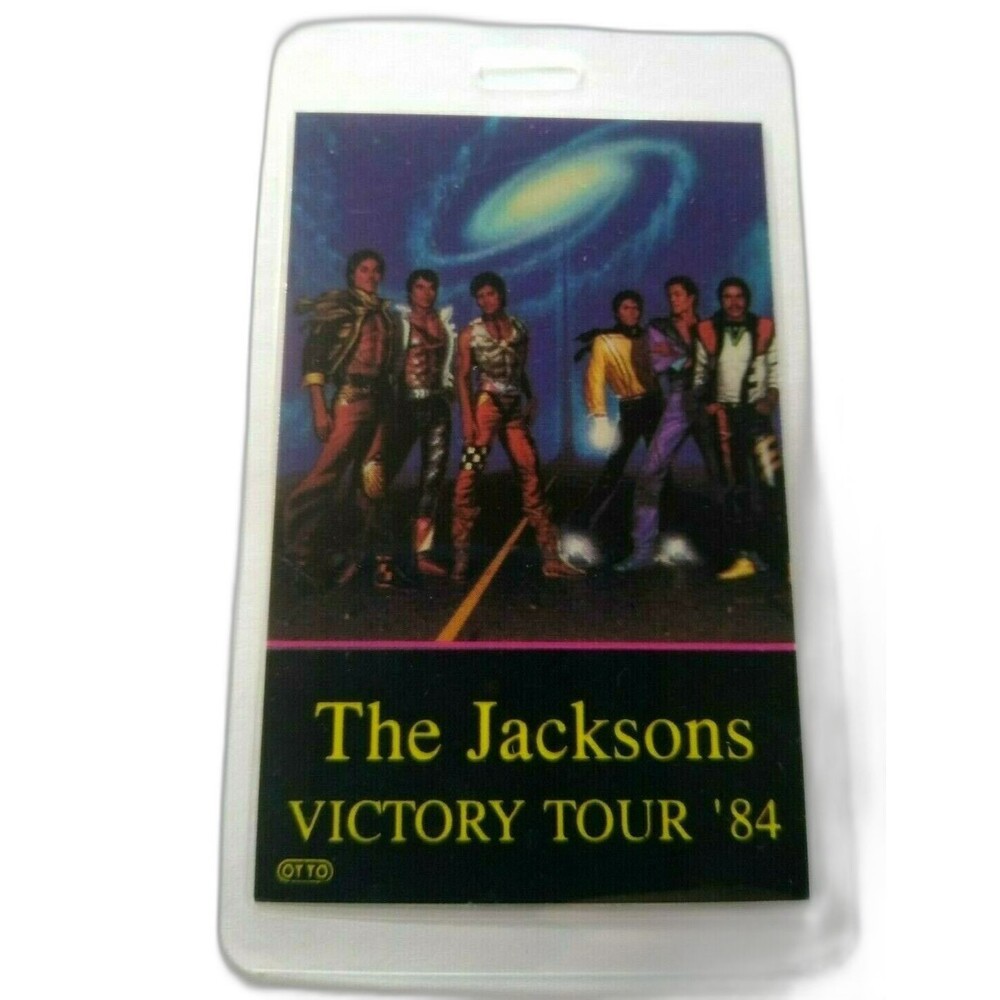 The Jacksons Victory Backstage Pass 1984 Original Michael Pop Soul Music Tour